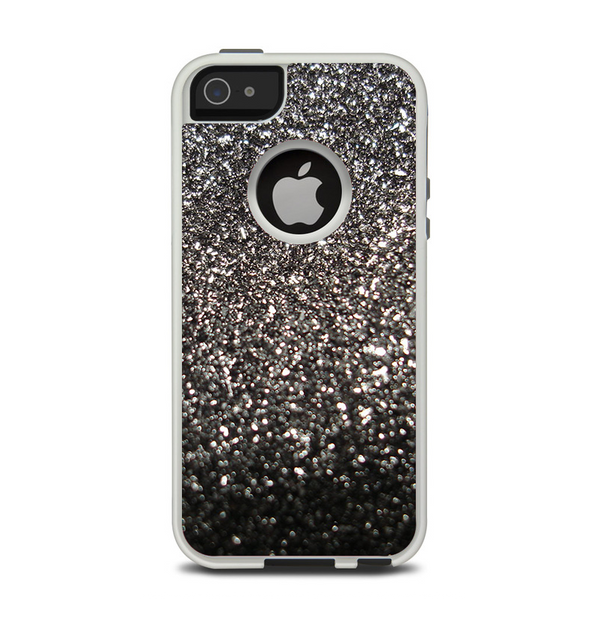 The Black Unfocused Sparkle Apple iPhone 5-5s Otterbox Commuter Case Skin Set