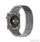 The Black & Vintage Green Paisley Full-Body Skin Kit for the Apple Watch