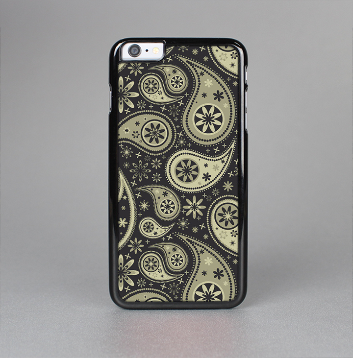 The Black & Vintage Green Paisley Skin-Sert Case for the Apple iPhone 6
