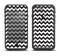 The Black & White Chevron Pattern Apple iPhone 6/6s Plus LifeProof Fre Case Skin Set