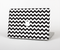 The Black & White Chevron Pattern Skin Set for the Apple MacBook Pro 15"