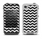 The Black & White Chevron Pattern V2 Apple iPhone 4-4s LifeProof Fre Case Skin Set