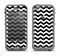 The Black & White Chevron Pattern V2 Apple iPhone 5c LifeProof Nuud Case Skin Set