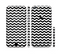 The Black & White Chevron Pattern V2 Sectioned Skin Series for the Apple iPhone 6