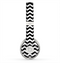 The Black & White Chevron Pattern V2 Skin for the Beats by Dre Solo 2 Headphones