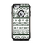 The Black & White Floral Aztec Pattern Apple iPhone 6 Plus Otterbox Commuter Case Skin Set