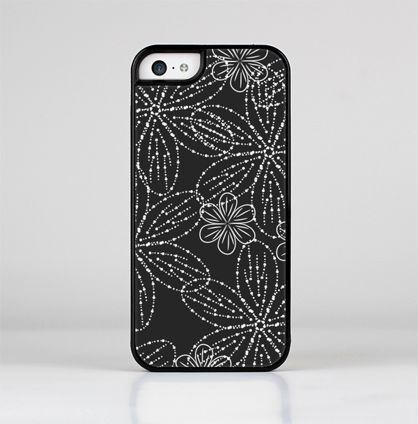 The Black & White Floral Lace Skin-Sert Case for the Apple iPhone 5c