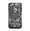The Black & White Paisley Pattern V1 Apple iPhone 6 Plus Otterbox Commuter Case Skin Set