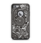 The Black & White Paisley Pattern V1 Apple iPhone 6 Plus Otterbox Defender Case Skin Set