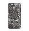 The Black & White Paisley Pattern V1 Apple iPhone 6 Plus Otterbox Symmetry Case Skin Set