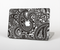 The Black & White Pasiley Pattern Skin Set for the Apple MacBook Pro 15"