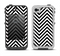 The Black & White Sharp Chevron Pattern Apple iPhone 4-4s LifeProof Fre Case Skin Set