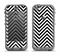 The Black & White Sharp Chevron Pattern Apple iPhone 5c LifeProof Nuud Case Skin Set