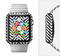 The Black & White Sharp Chevron Pattern Full-Body Skin Kit for the Apple Watch