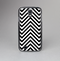 The Black & White Sharp Chevron Pattern Skin-Sert Case for the Samsung Galaxy S4