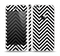 The Black & White Sharp Chevron Pattern Skin Set for the Apple iPhone 5