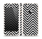 The Black & White Sharp Chevron Pattern Skin Set for the Apple iPhone 5s