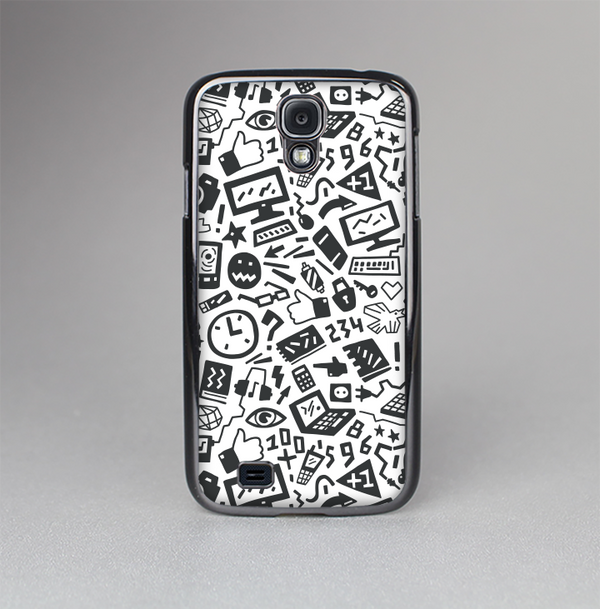 The Black & White Technology Icon Skin-Sert Case for the Samsung Galaxy S4
