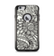 The Black & White Vector Floral Connect Apple iPhone 6 Plus Otterbox Commuter Case Skin Set