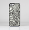 The Black & White Vector Floral Connect Skin-Sert Case for the Apple iPhone 5c