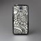 The Black & White Vector Floral Connect Skin-Sert Case for the Samsung Galaxy S5