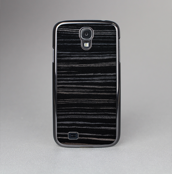 The Black Wood Texture Skin-Sert Case for the Samsung Galaxy S4