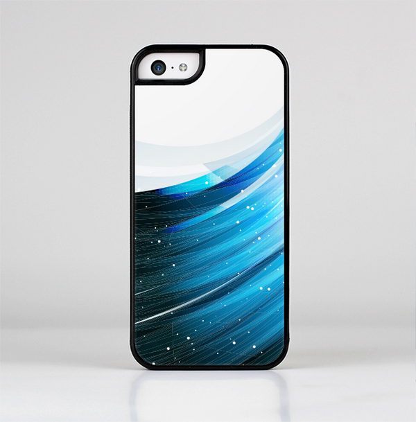 The Black and Blue Highlighted HD Wave Skin-Sert Case for the Apple iPhone 5c