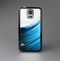 The Black and Blue Highlighted HD Wave Skin-Sert Case for the Samsung Galaxy S5