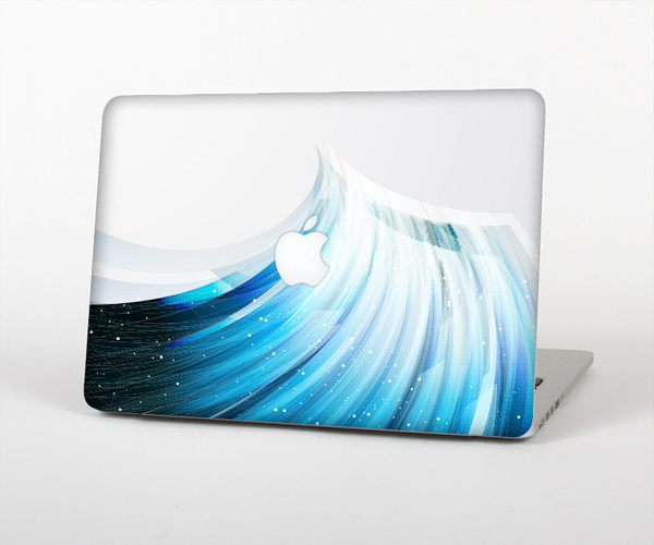 The Black and Blue Highlighted HD Wave Skin Set for the Apple MacBook Air 13"