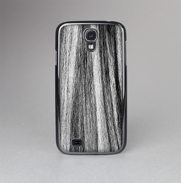 The Black and Grey Frizzy Texture Skin-Sert Case for the Samsung Galaxy S4