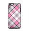 The Black and Pink Layered Plaid V5 Apple iPhone 6 Plus Otterbox Symmetry Case Skin Set