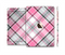 The Black and Pink Layered Plaid V5 Full Body Skin Set for the Apple iPad Mini 3