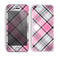 The Black and Pink Layered Plaid V5 Skin for the Apple iPhone 5c