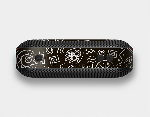 The Black and White Cave Symbols Skin Set for the Beats Pill Plus
