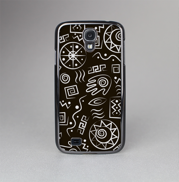 The Black and White Cave Symbols Skin-Sert Case for the Samsung Galaxy S4