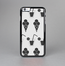 The Black and White Icecream and Drink Pattern Skin-Sert Case for the Apple iPhone 6