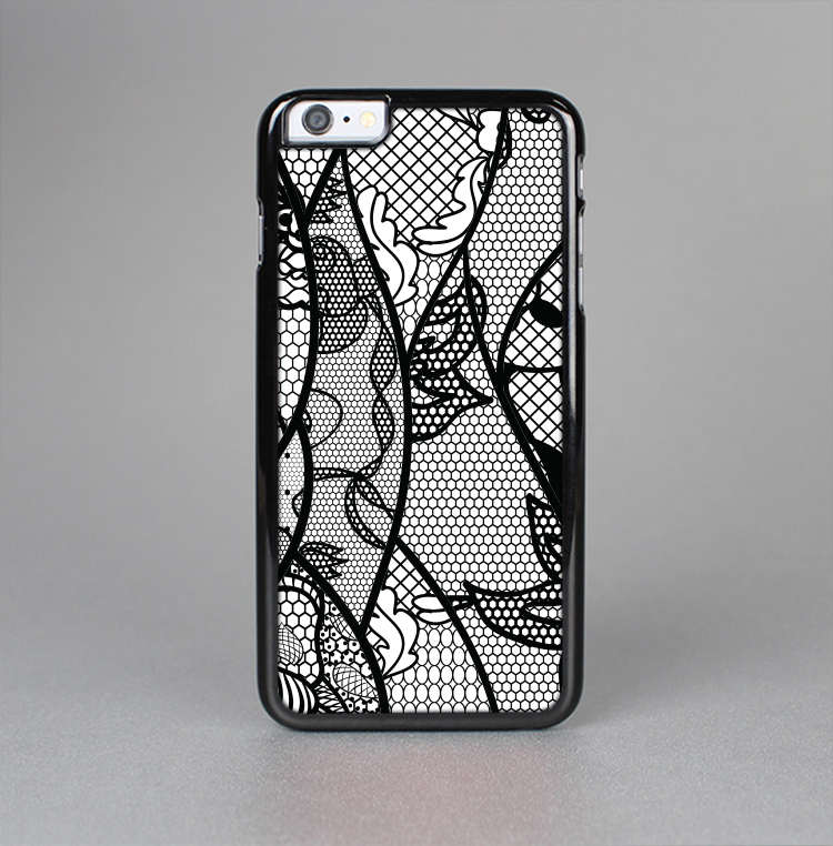 The Black and White Lace Design Skin-Sert Case for the Apple iPhone 6