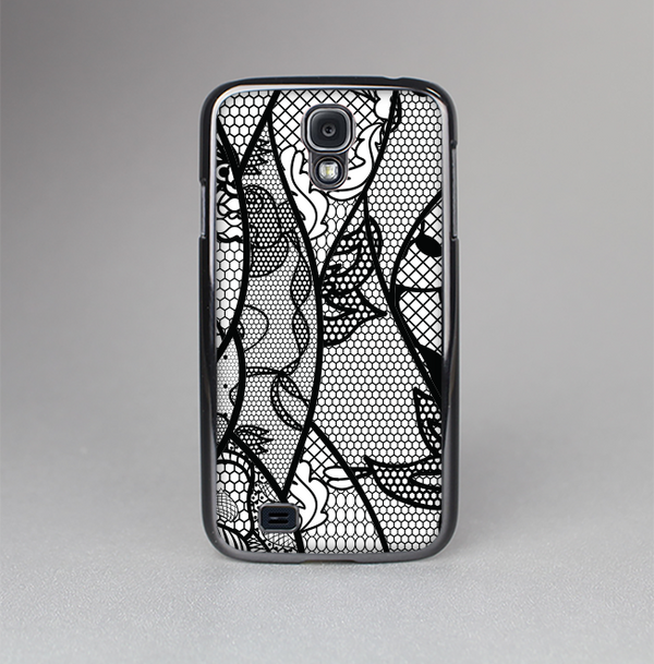 The Black and White Lace Design Skin-Sert Case for the Samsung Galaxy S4
