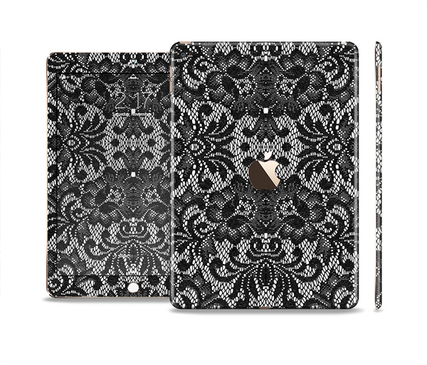The Black and White Lace Pattern10867032_xl Skin Set for the Apple iPad Air 2