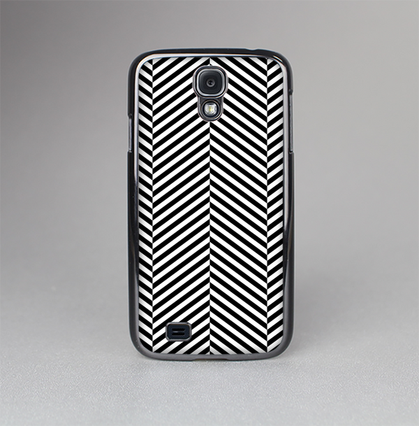 The Black and White Opposite Stripes Skin-Sert Case for the Samsung Galaxy S4
