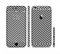 The Black and White Opposite Stripes Sectioned Skin Series for the Apple iPhone 6s Plus