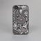 The Black and White Paisley Pattern V6 Skin-Sert Case for the Apple iPhone 4-4s
