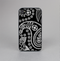 The Black and White Paisley Pattern v14 Skin-Sert Case for the Apple iPhone 4-4s