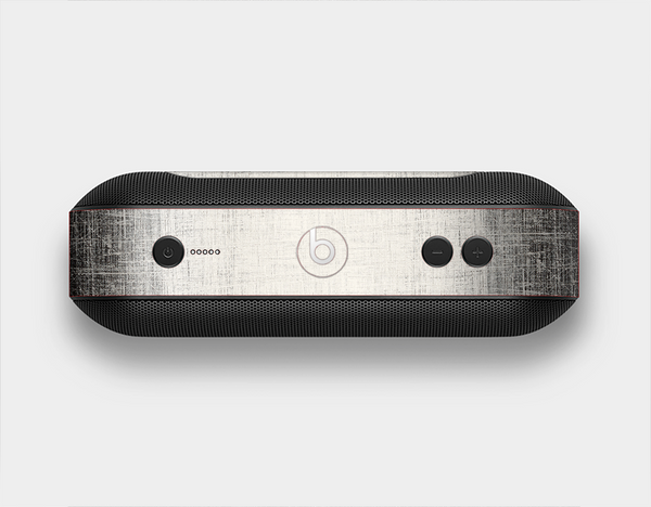 The Black and White Scratched Texture Skin Set for the Beats Pill Plus