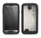 The Black and White Scratched Texture Samsung Galaxy S4 LifeProof Nuud Case Skin Set