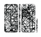 The Black and White Shards Sectioned Skin Series for the Apple iPhone 6s Plus