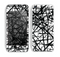 The Black and White Shards Skin for the Apple iPhone 5c