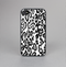 The Black and White Snow Leopard Pattern Skin-Sert Case for the Apple iPhone 4-4s