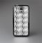The Black and White Thin Lined ZigZag Pattern Skin-Sert Case for the Samsung Galaxy S5