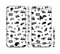 The Black and White Travel Collage Pattern Sectioned Skin Series for the Apple iPhone 6